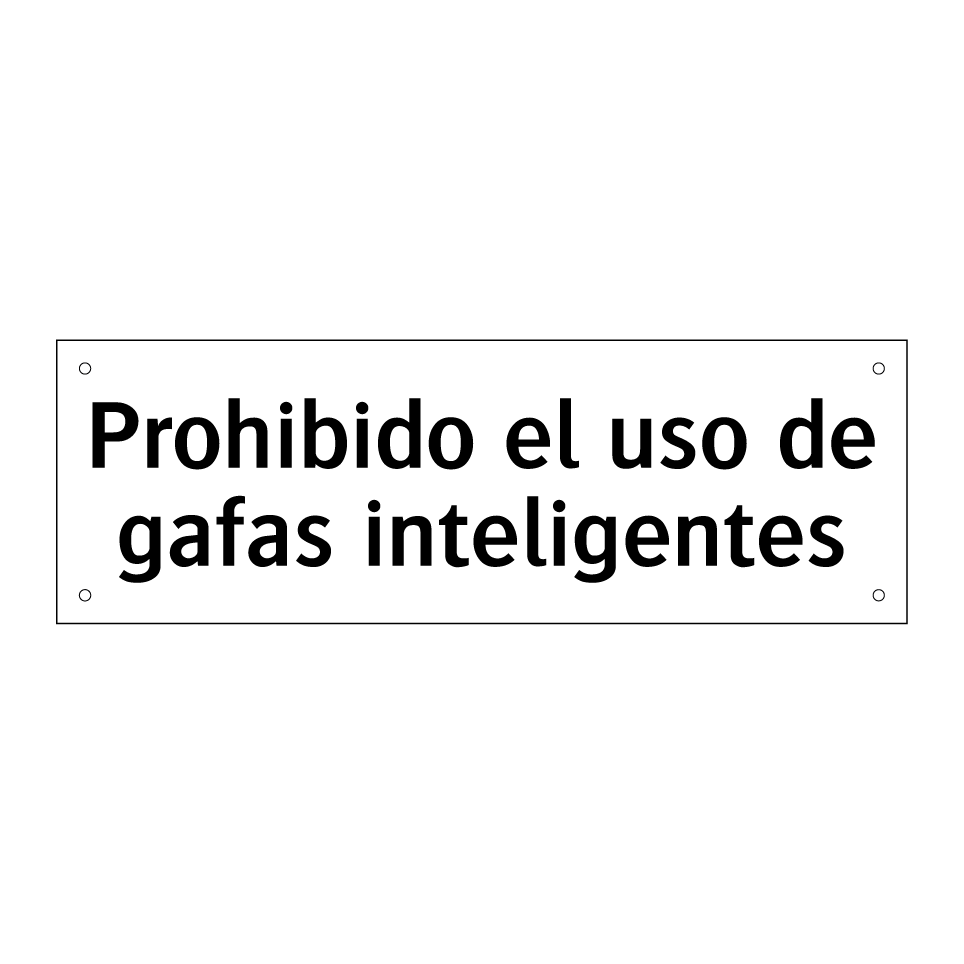Prohibido el uso de gafas inteligentes