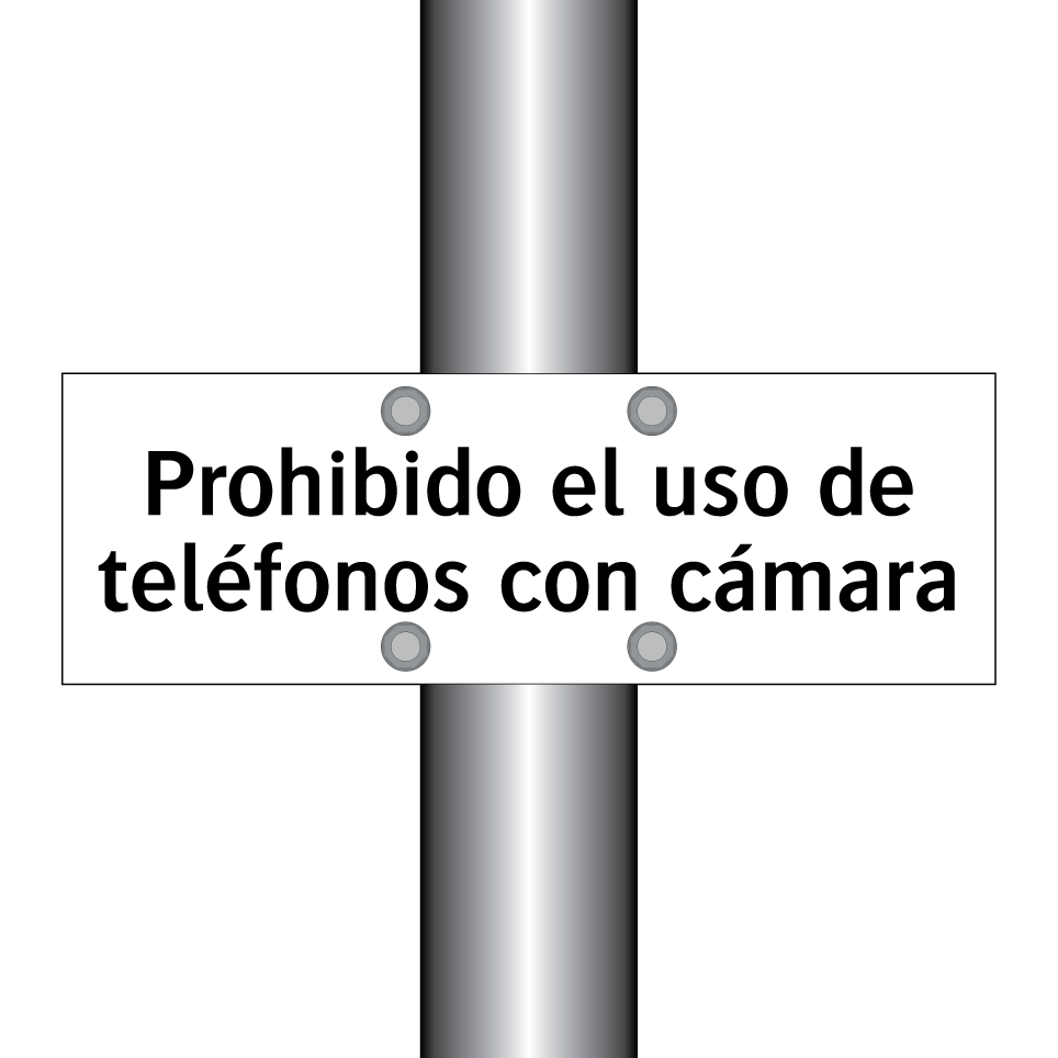 Prohibido el uso de teléfonos con cámara