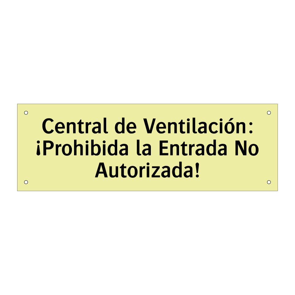 Central de Ventilación: ¡Prohibida la Entrada No Autorizada!