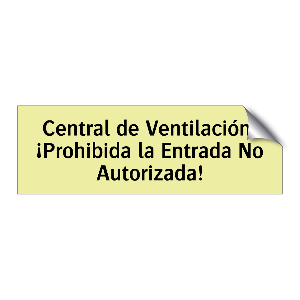 Central de Ventilación: ¡Prohibida la Entrada No Autorizada!