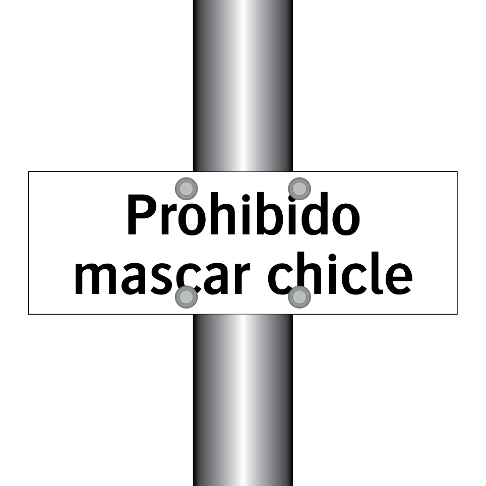 Prohibido mascar chicle