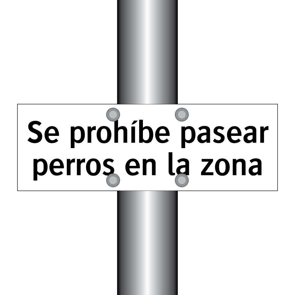 Se prohíbe pasear perros en la zona