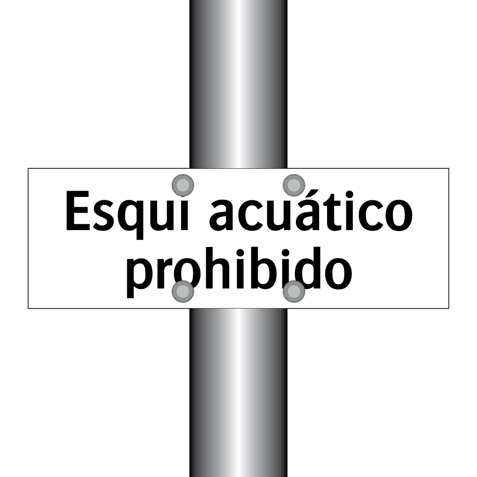 Esquí acuático prohibido