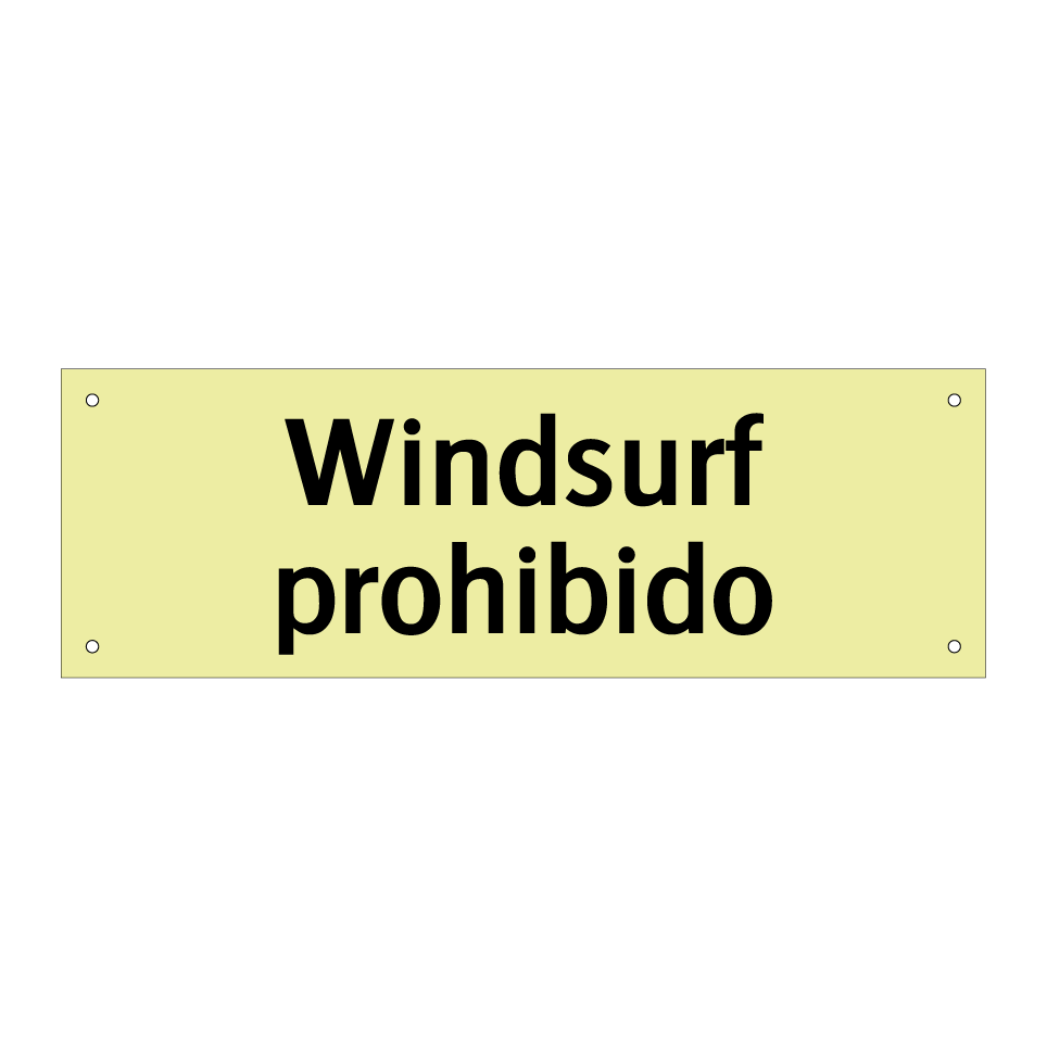 Windsurf prohibido