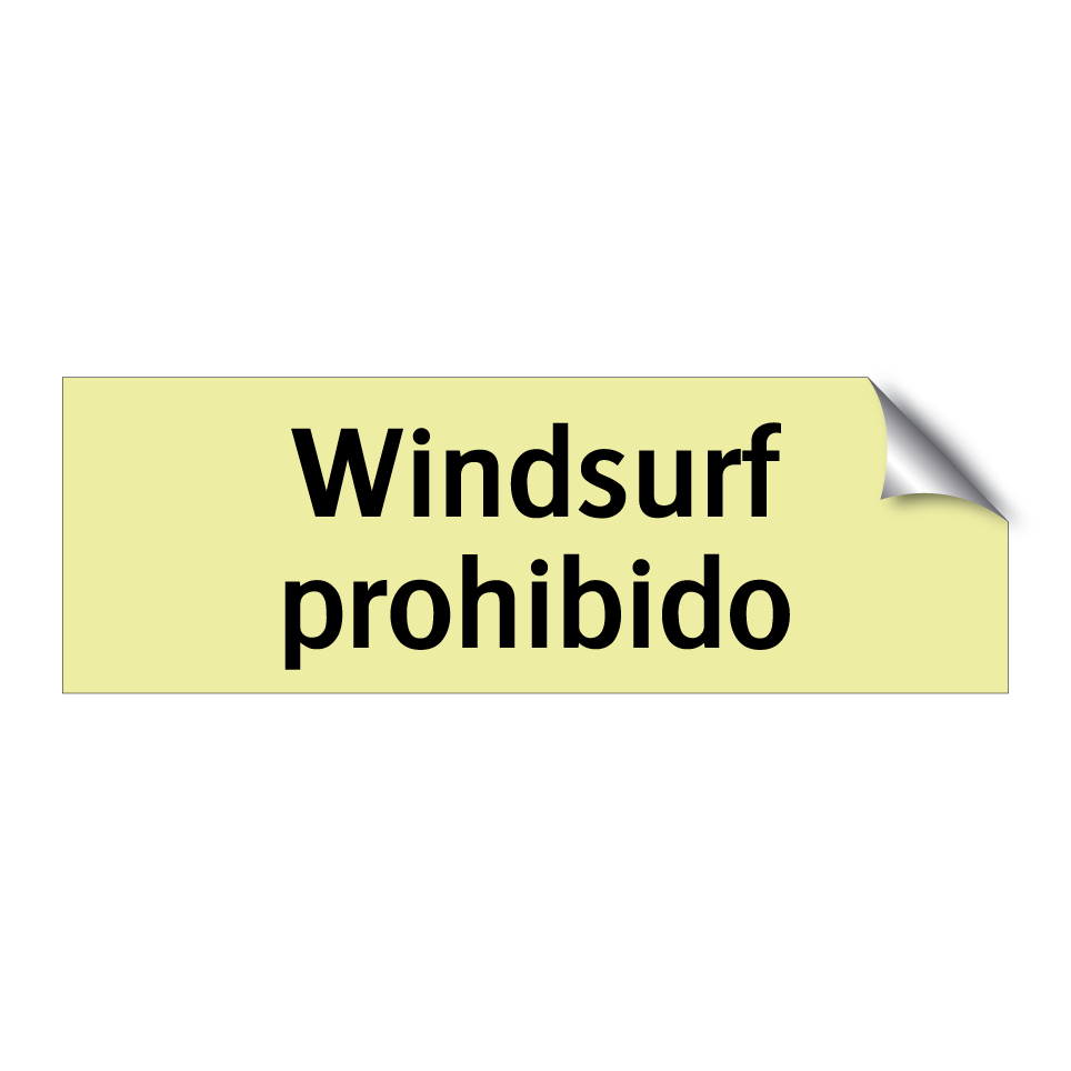Windsurf prohibido