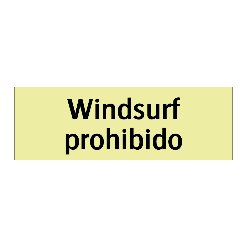 Windsurf prohibido