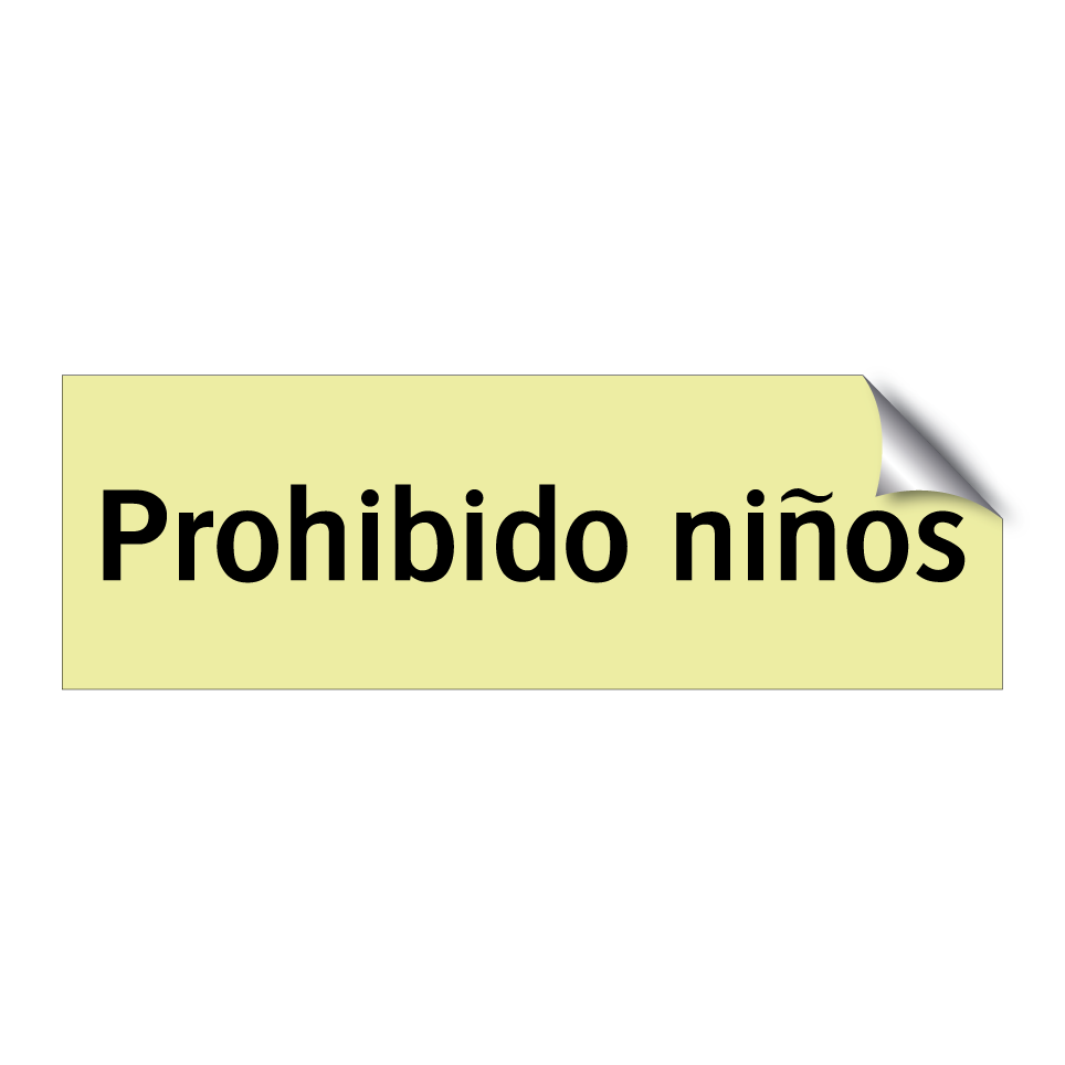 Prohibido niños