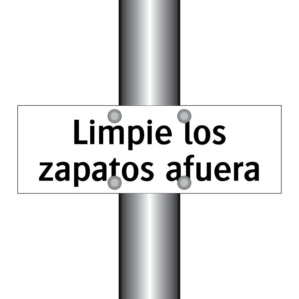 Limpie los zapatos afuera