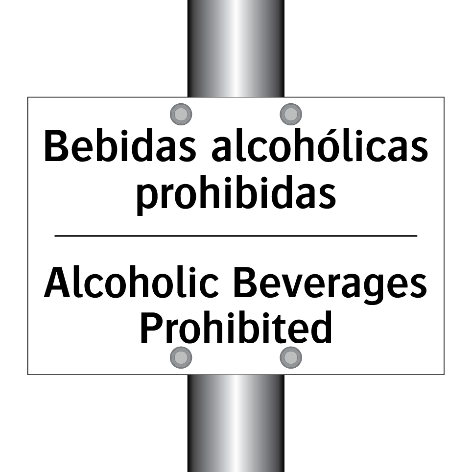Bebidas alcohólicas prohibidas - Alcoholic Beverages Prohibited