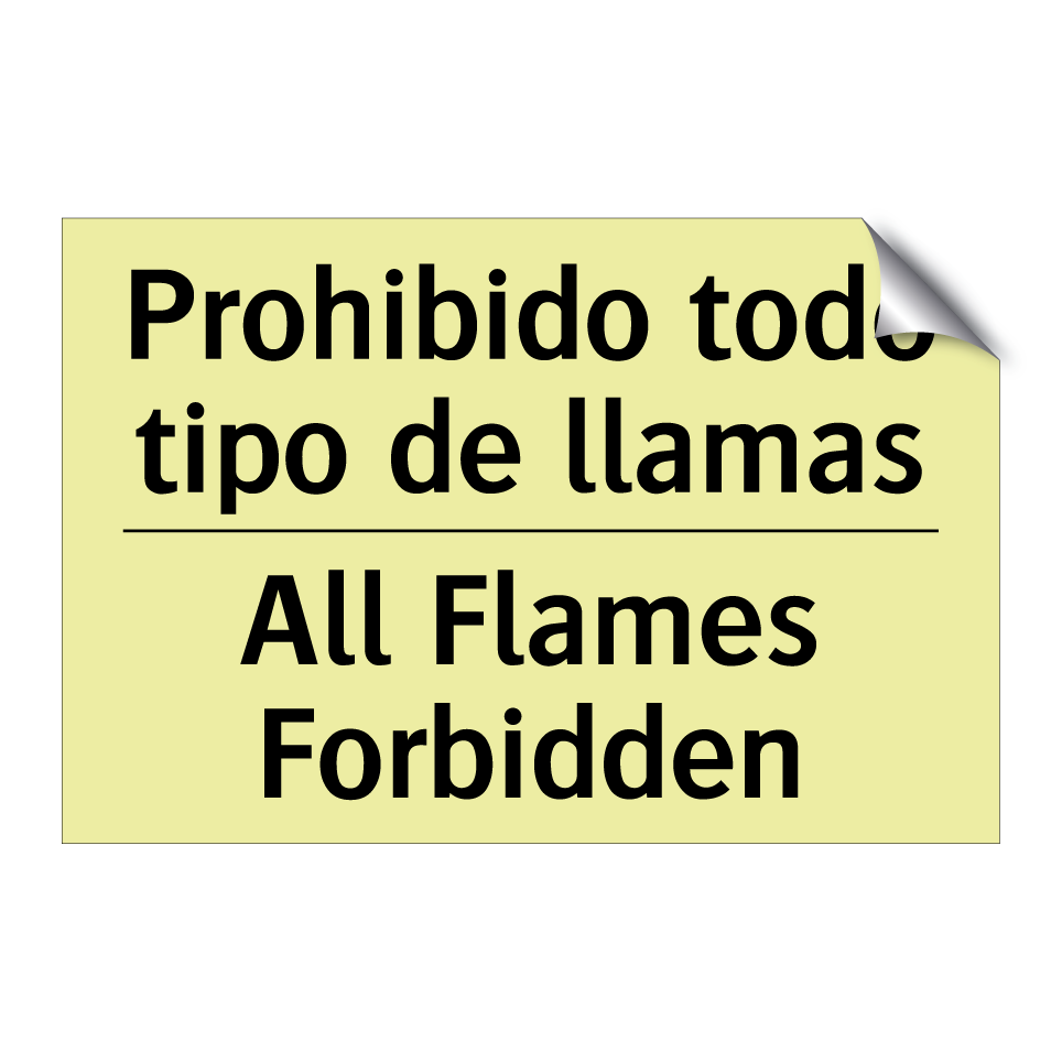 Prohibido todo tipo de llamas - All Flames Forbidden