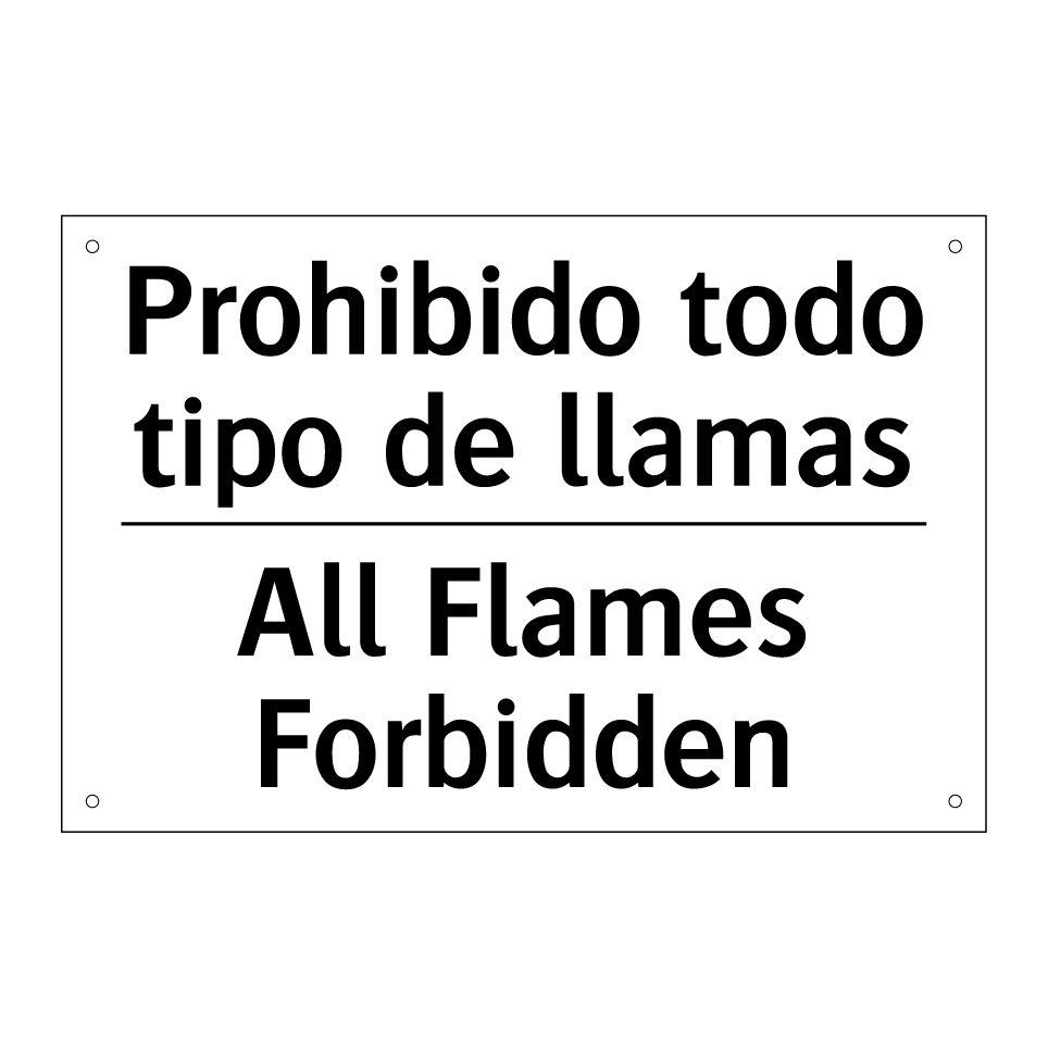 Prohibido todo tipo de llamas - All Flames Forbidden
