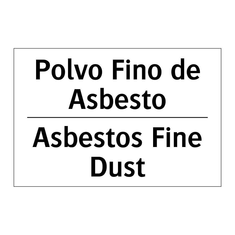 Polvo Fino de Asbesto - Asbestos Fine Dust