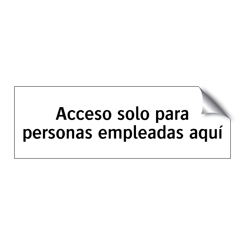 Acceso solo para personas empleadas aquí