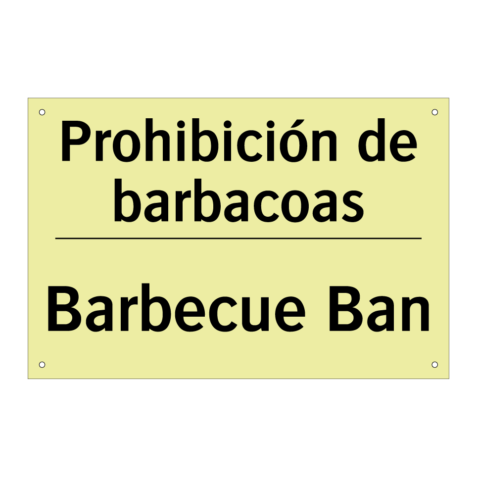 Prohibición de barbacoas - Barbecue Ban