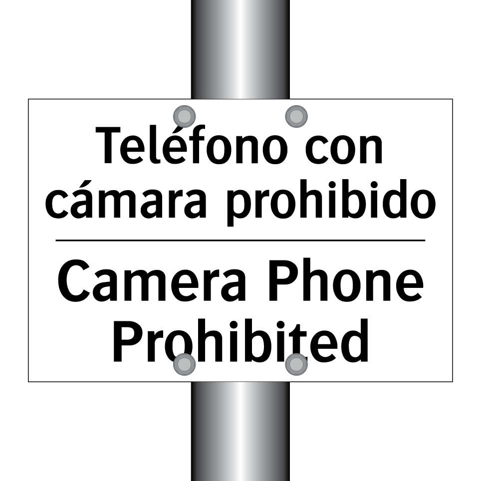Teléfono con cámara prohibido - Camera Phone Prohibited