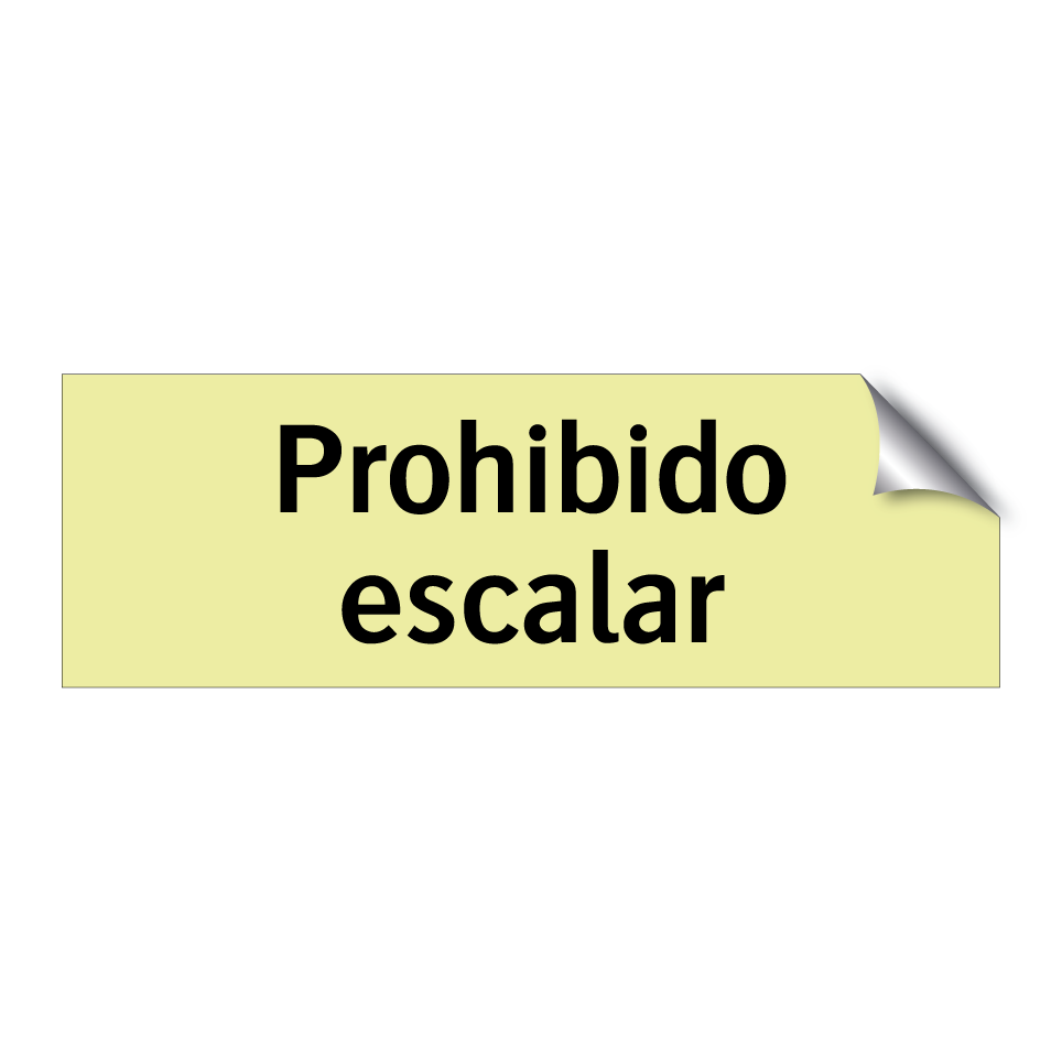 Prohibido escalar
