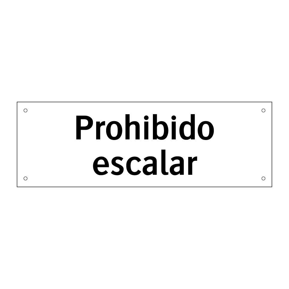 Prohibido escalar