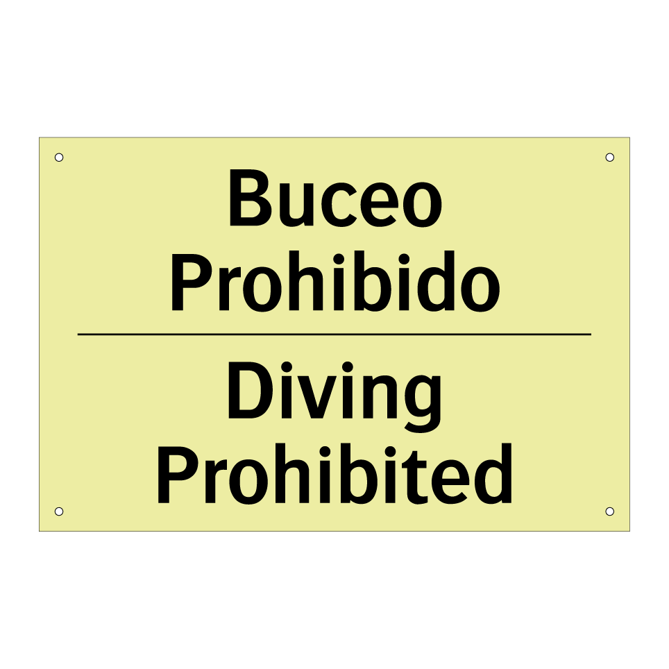 Buceo Prohibido - Diving Prohibited