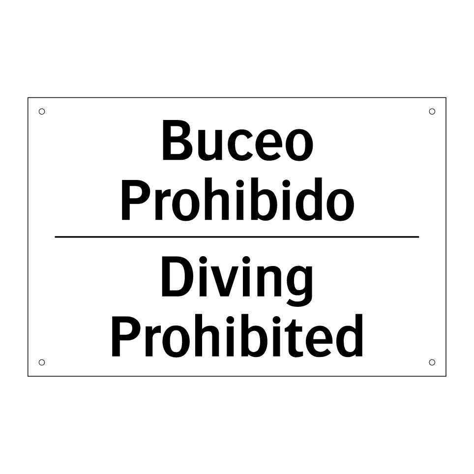 Buceo Prohibido - Diving Prohibited