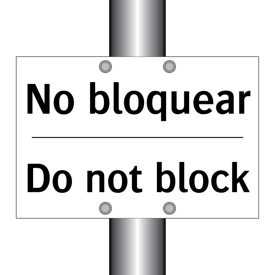 No bloquear - Do not block
