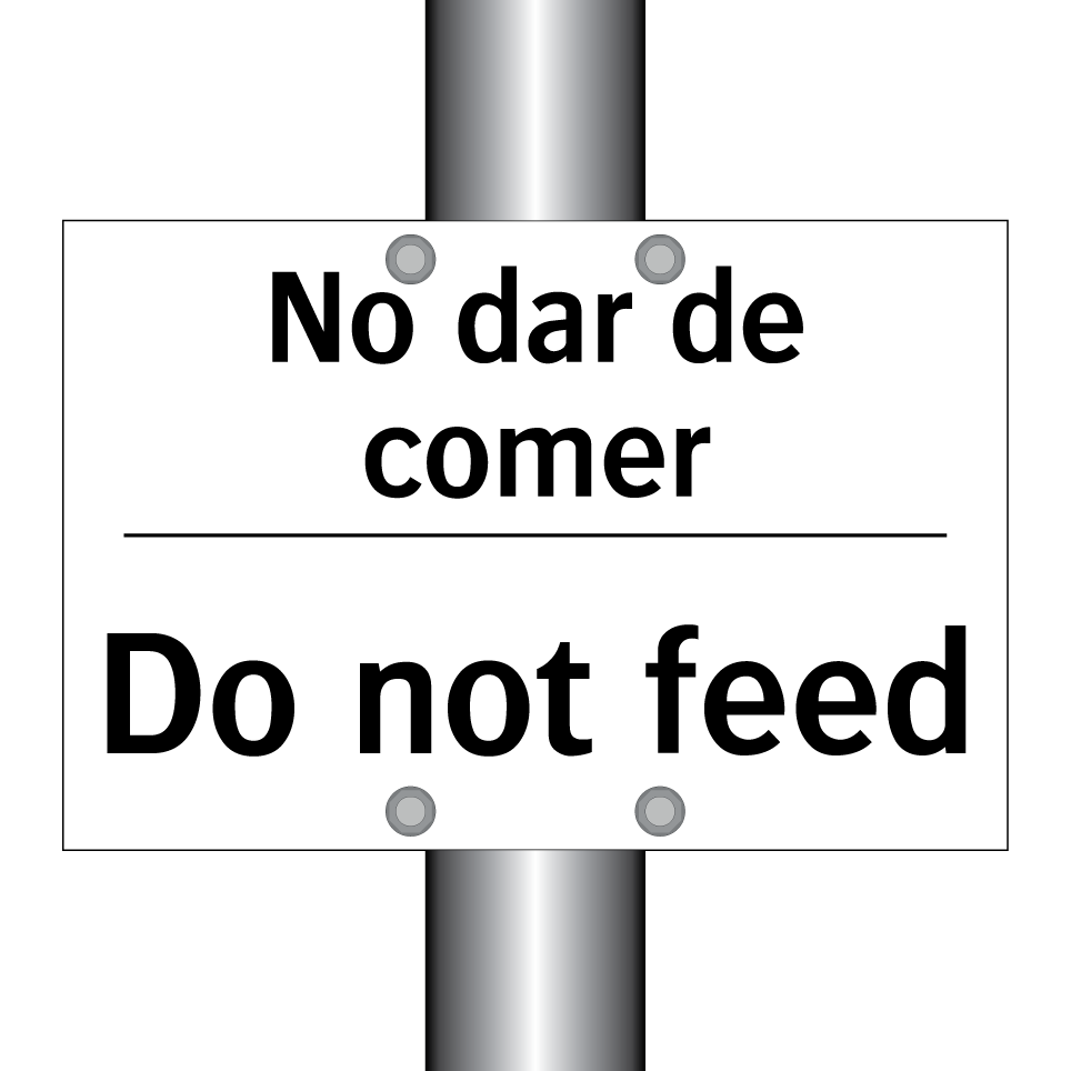 No dar de comer - Do not feed
