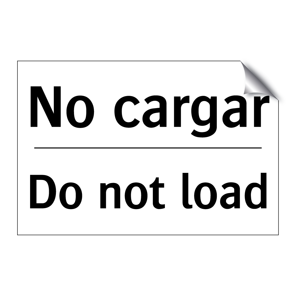 No cargar - Do not load
