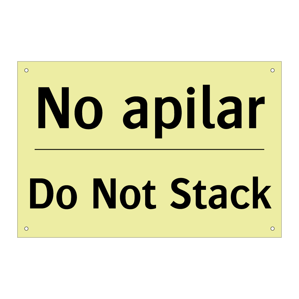No apilar - Do Not Stack