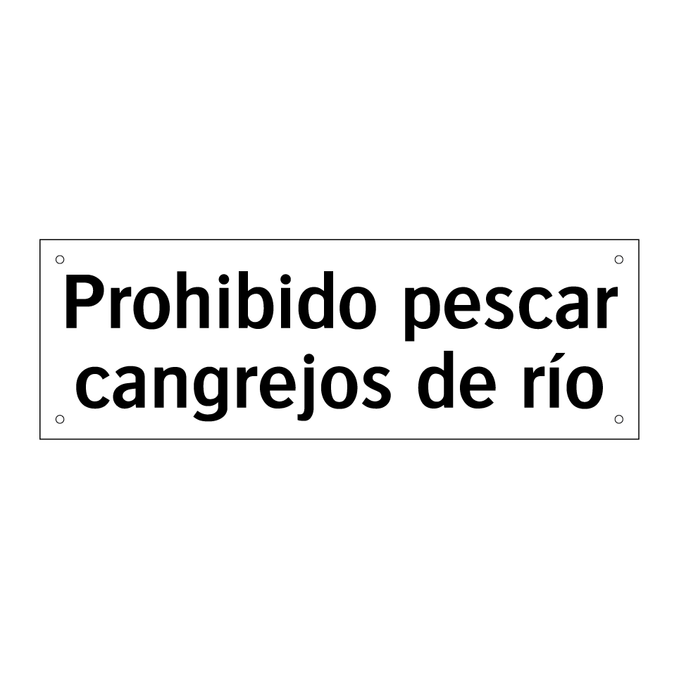 Prohibido pescar cangrejos de río