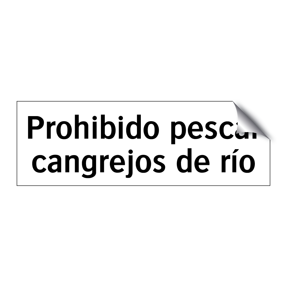 Prohibido pescar cangrejos de río