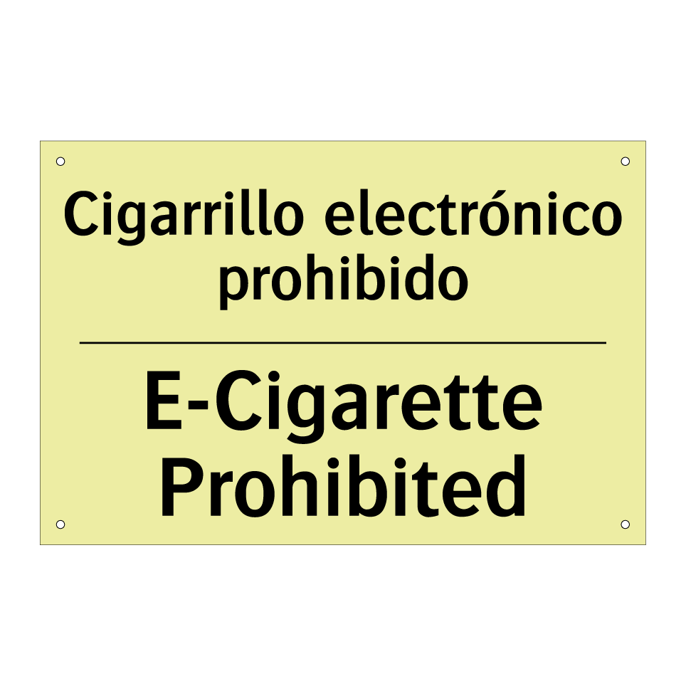 Cigarrillo electrónico prohibido - E-Cigarette Prohibited