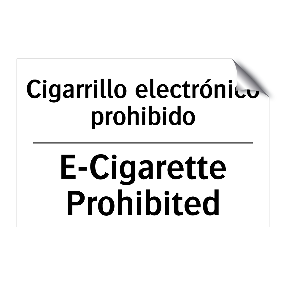 Cigarrillo electrónico prohibido - E-Cigarette Prohibited
