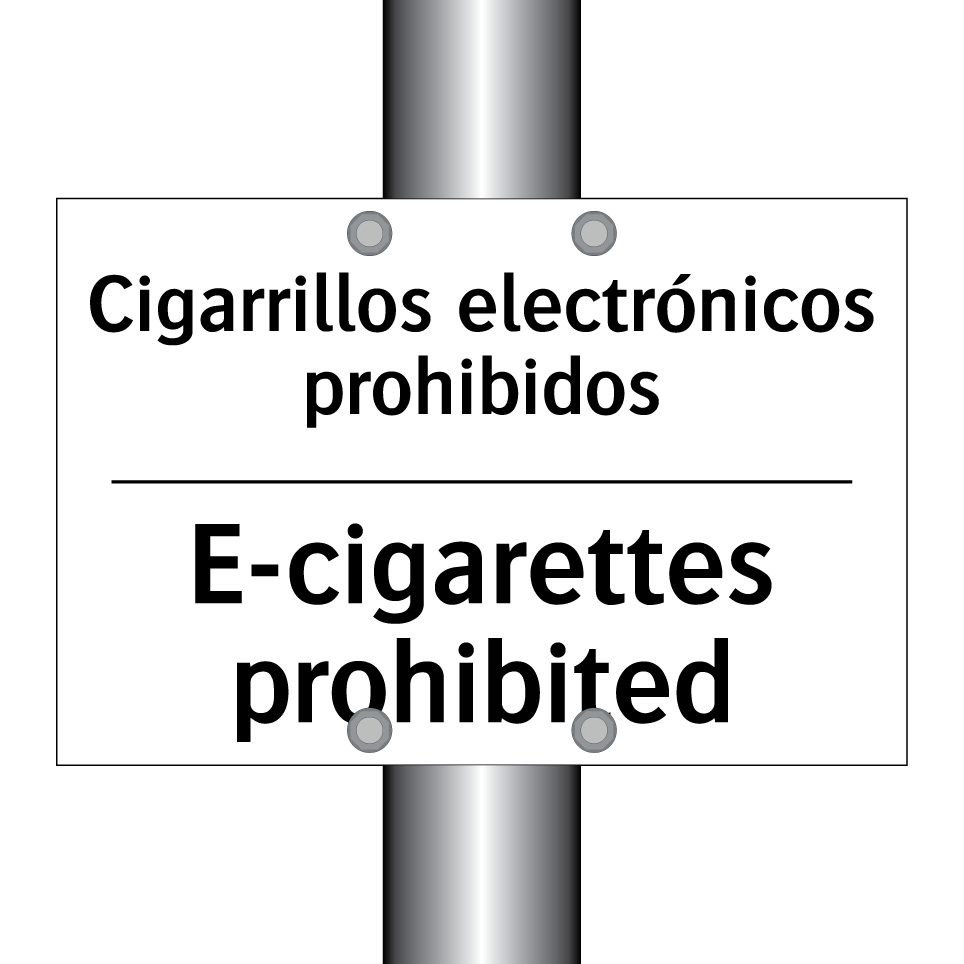 Cigarrillos electrónicos prohibidos - E-cigarettes prohibited