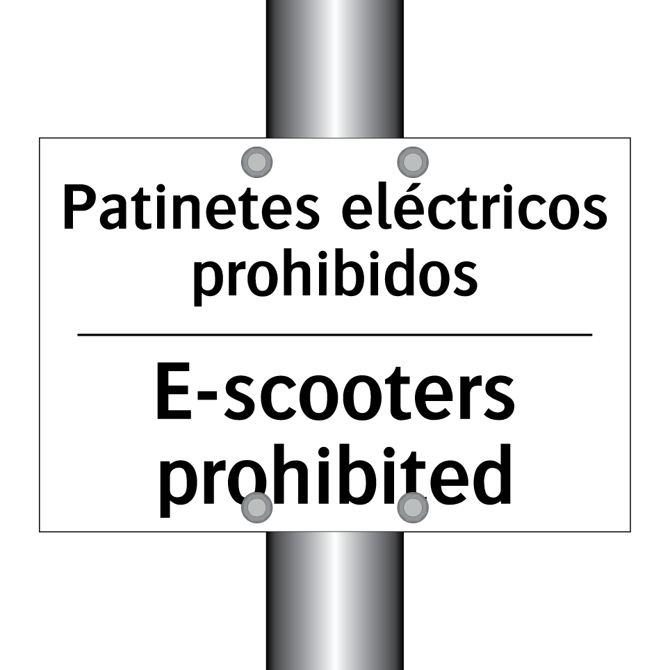 Patinetes eléctricos prohibidos - E-scooters prohibited