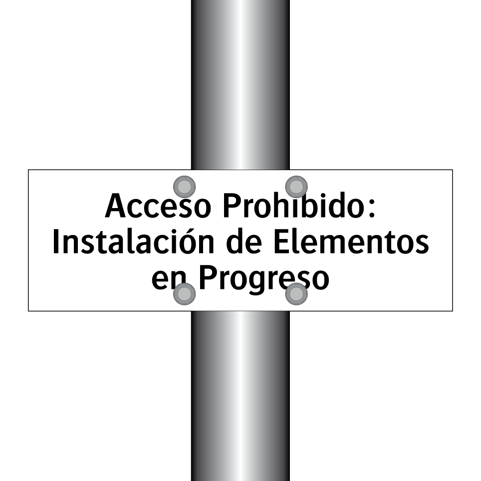 Acceso Prohibido: Instalación de Elementos en Progreso