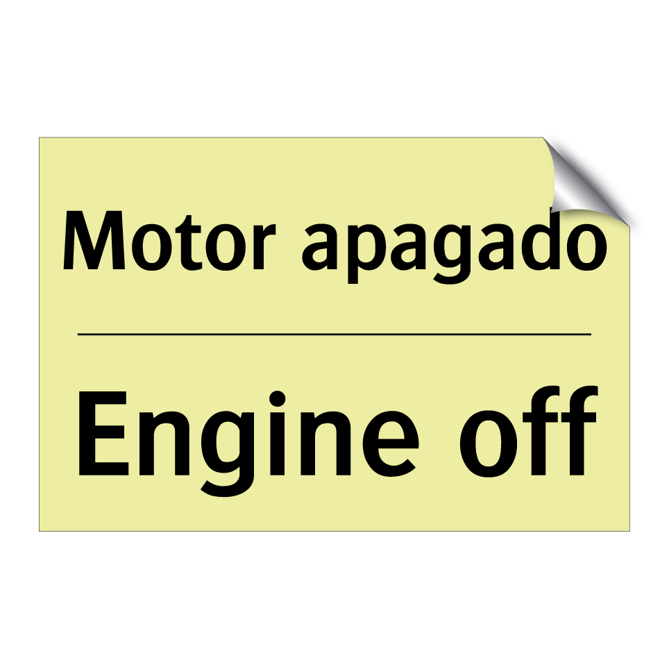 Motor apagado - Engine off