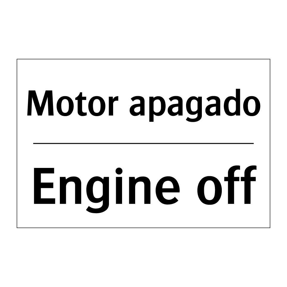 Motor apagado - Engine off