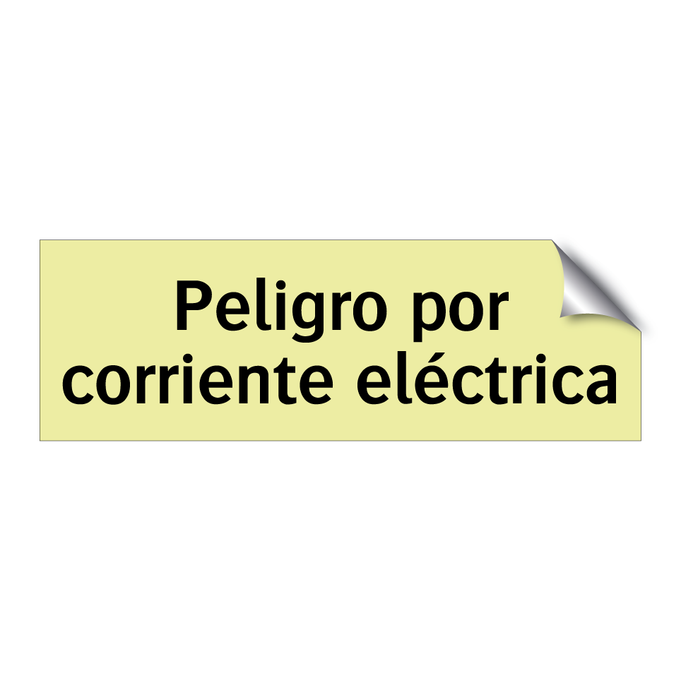 Peligro por corriente eléctrica