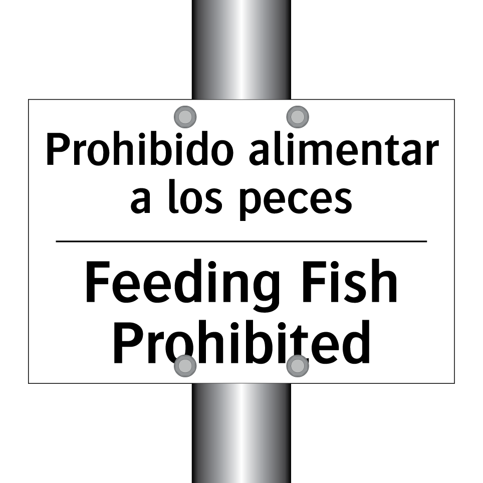 Prohibido alimentar a los peces - Feeding Fish Prohibited