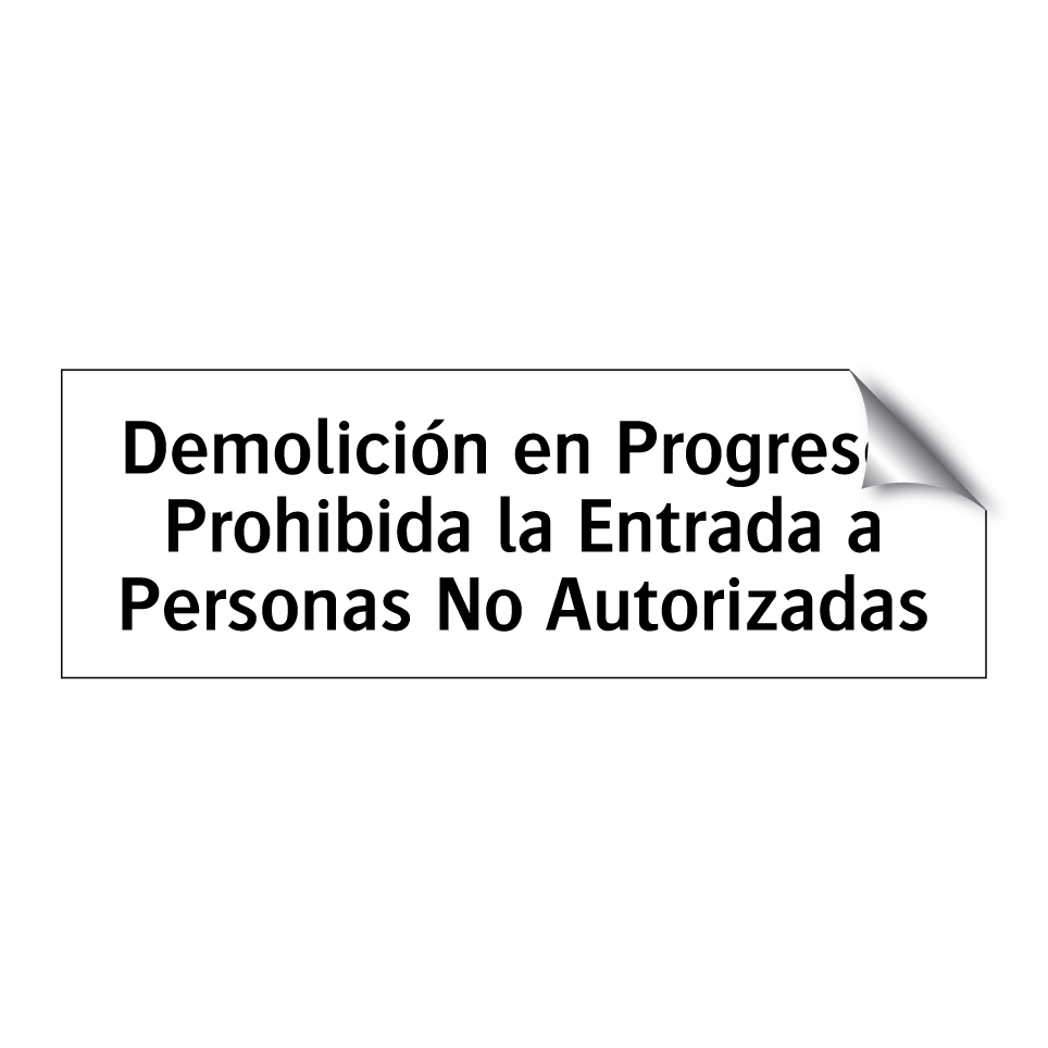 Demolición en Progreso: Prohibida la Entrada a Personas No Autorizadas