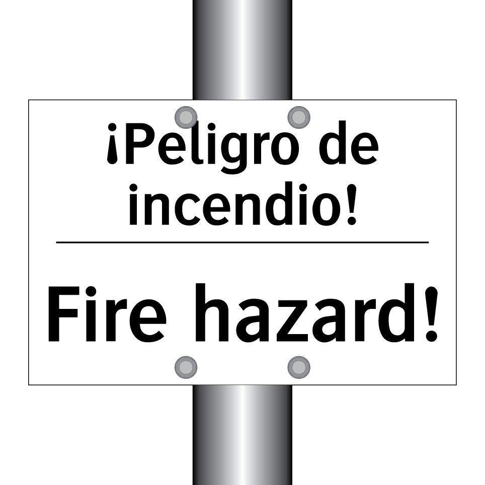 ¡Peligro de incendio! - Fire hazard!