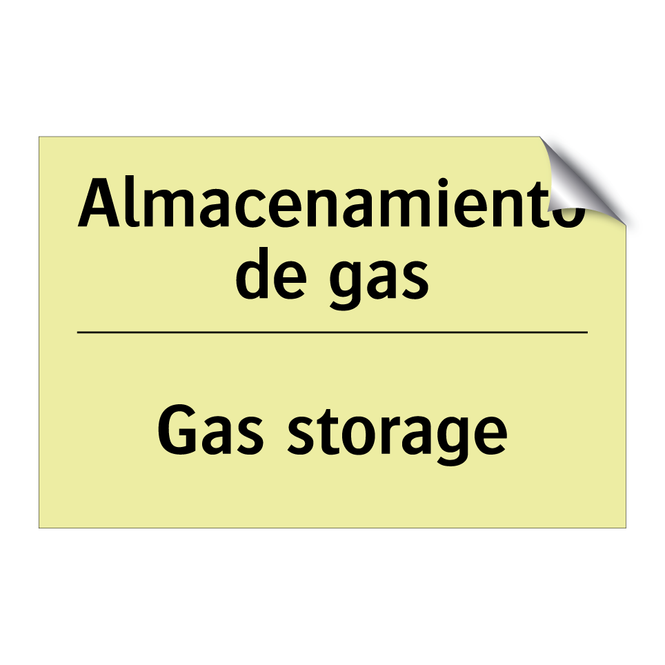 Almacenamiento de gas - Gas storage