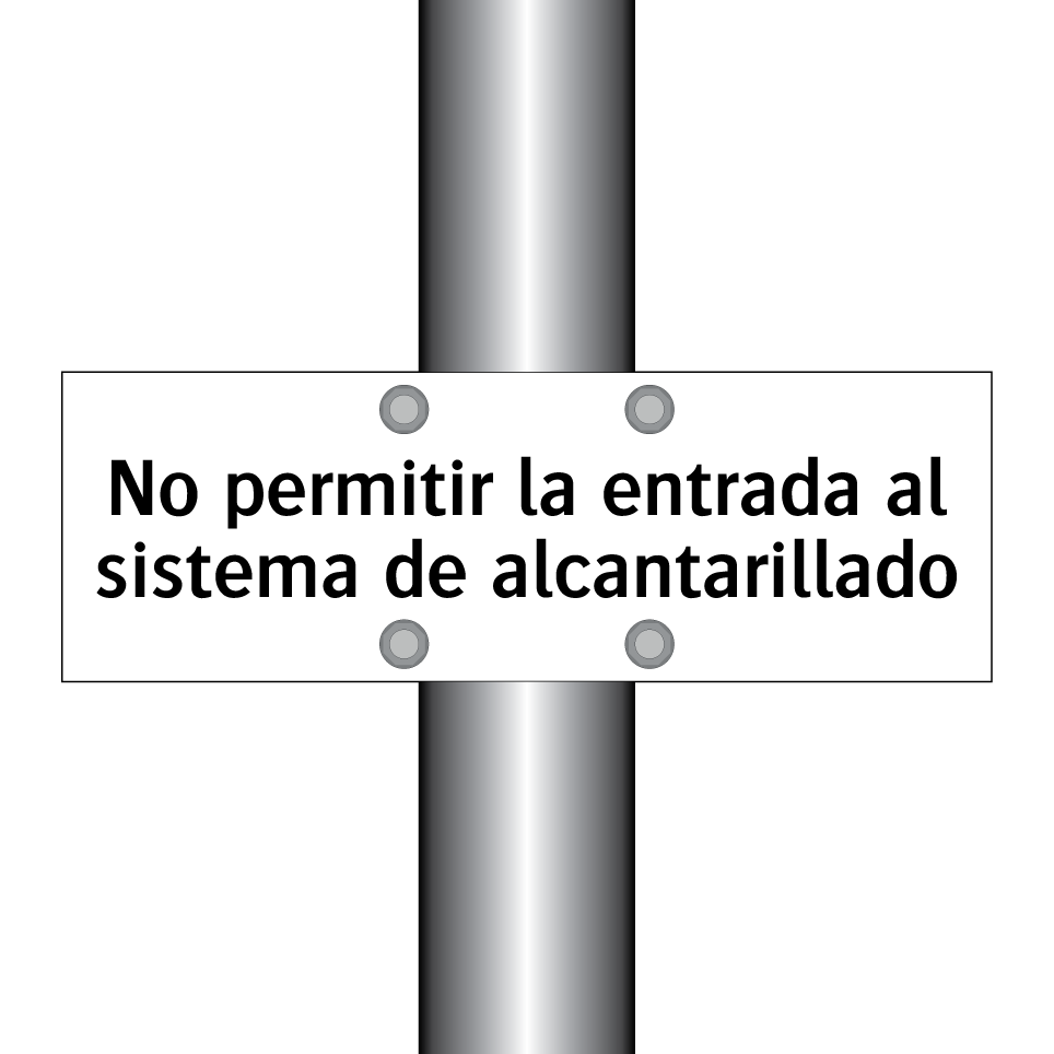 No permitir la entrada al sistema de alcantarillado