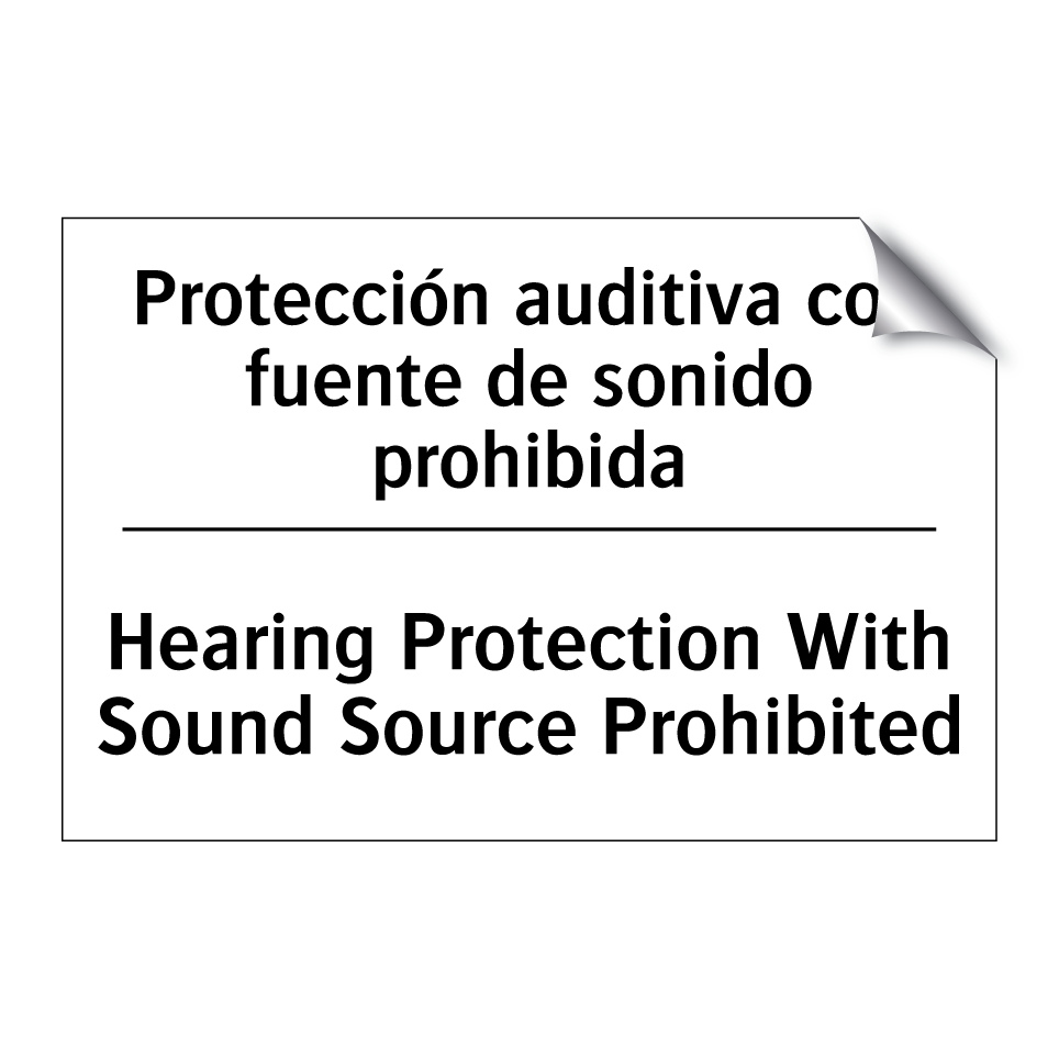 Protección auditiva con fuente de sonido prohibida - Hearing Protection With Sound Source Prohibited