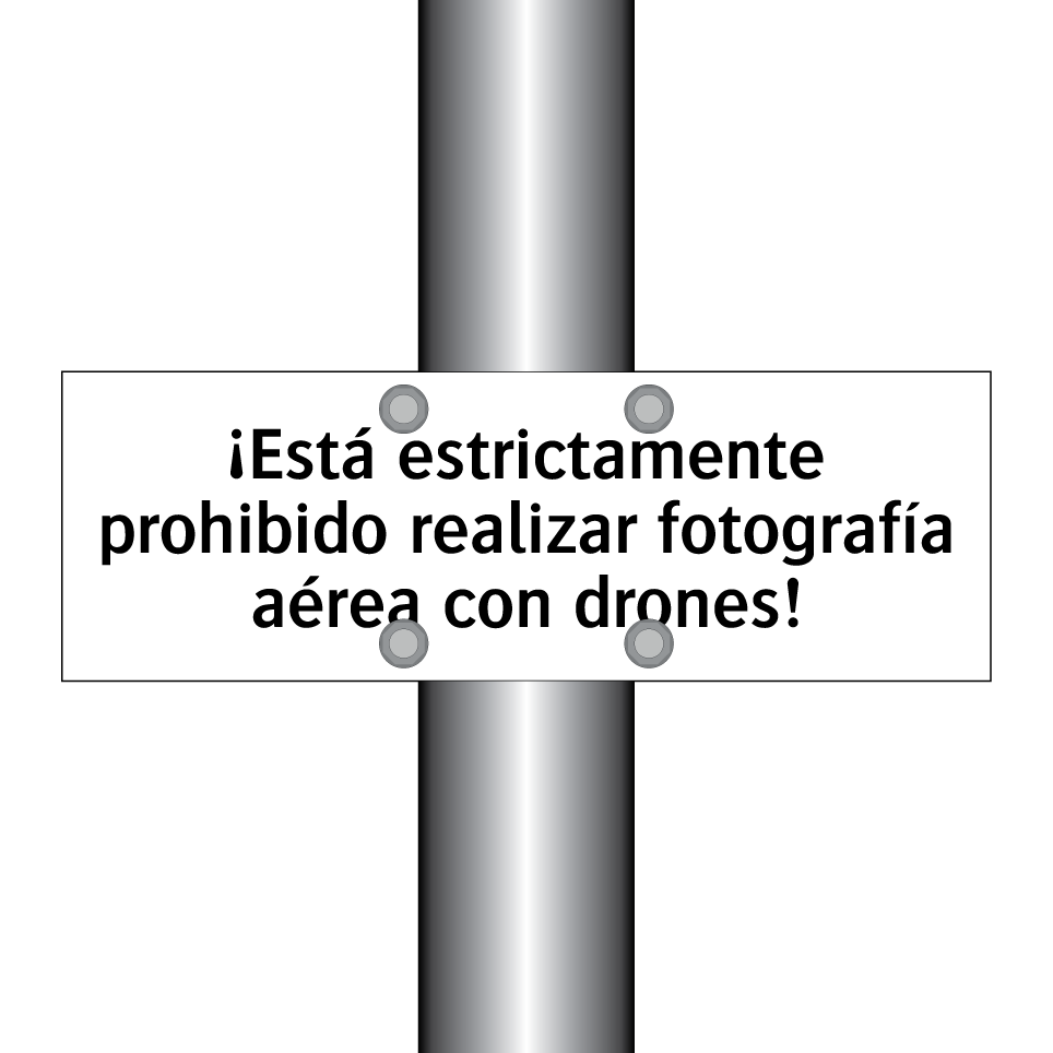 ¡Está estrictamente prohibido realizar fotografía aérea con drones!