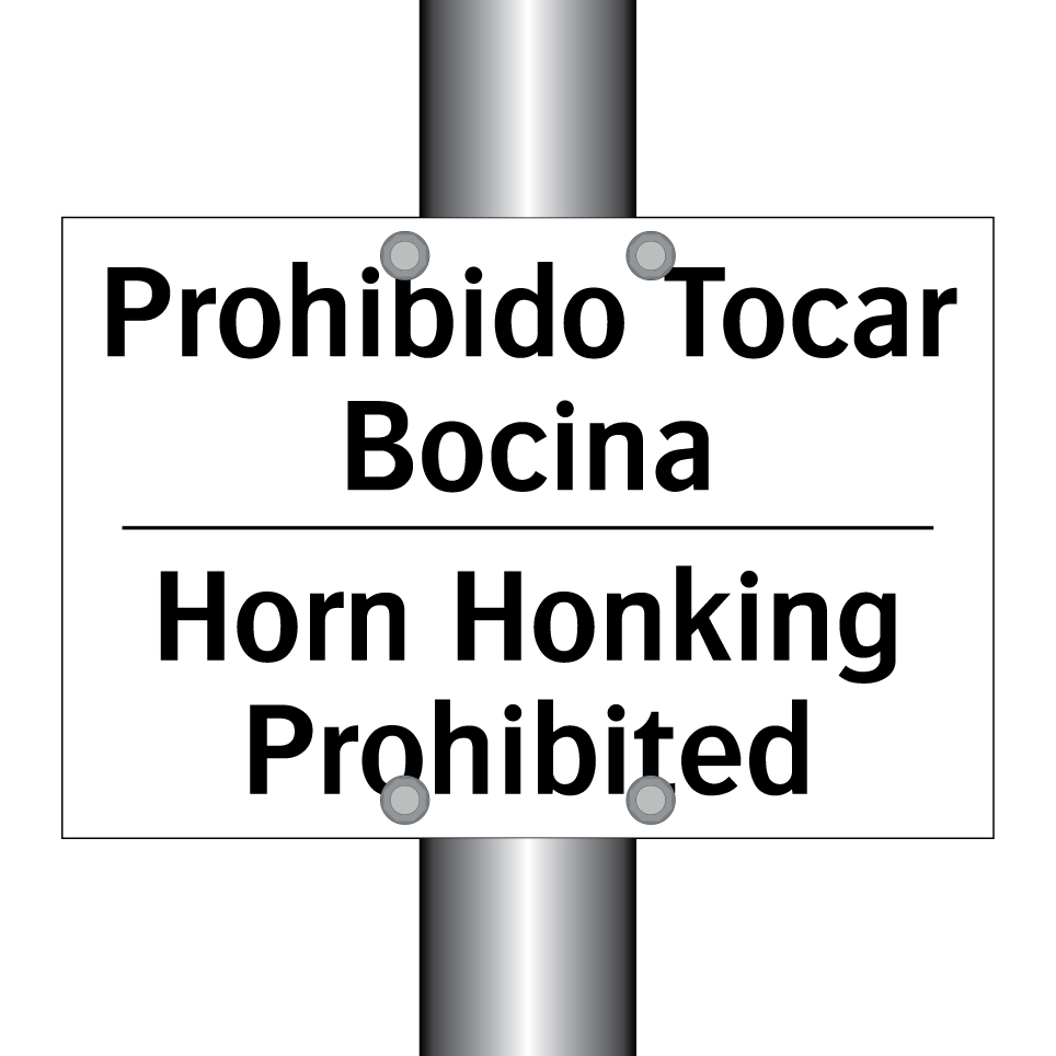 Prohibido Tocar Bocina - Horn Honking Prohibited