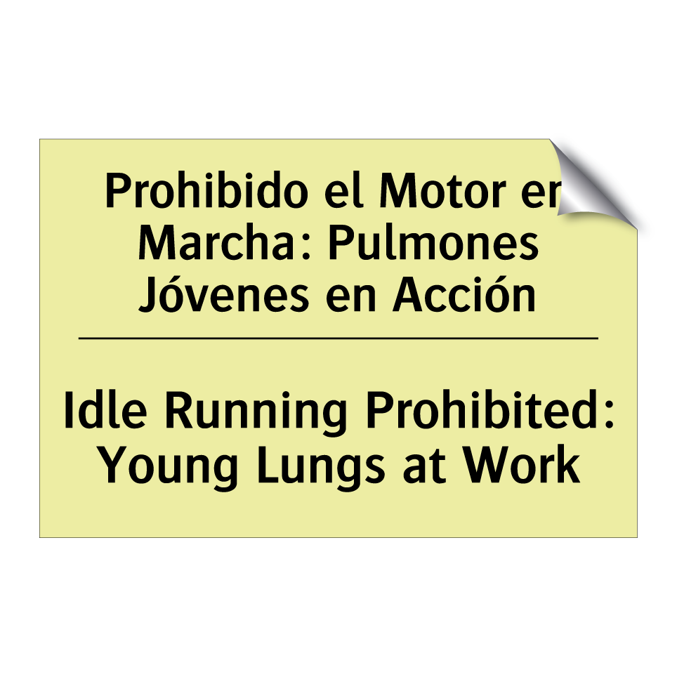 Prohibido el Motor en Marcha: Pulmones Jóvenes en Acción - Idle Running Prohibited: Young Lungs at Work