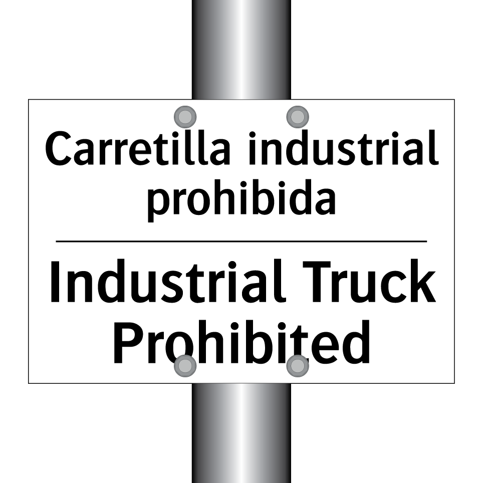 Carretilla industrial prohibida - Industrial Truck Prohibited