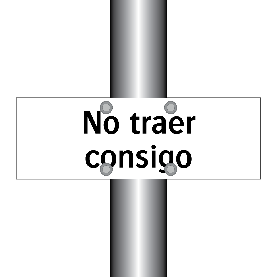 No traer consigo