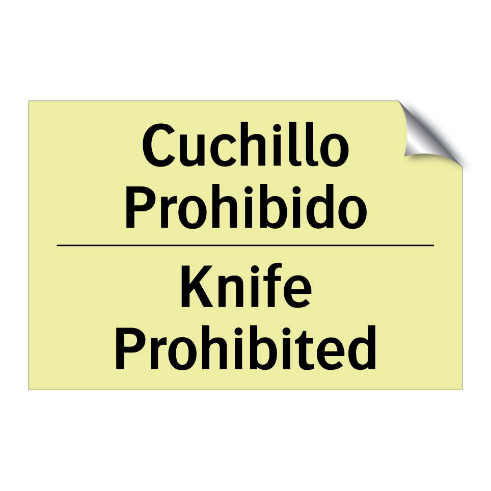 Cuchillo Prohibido - Knife Prohibited