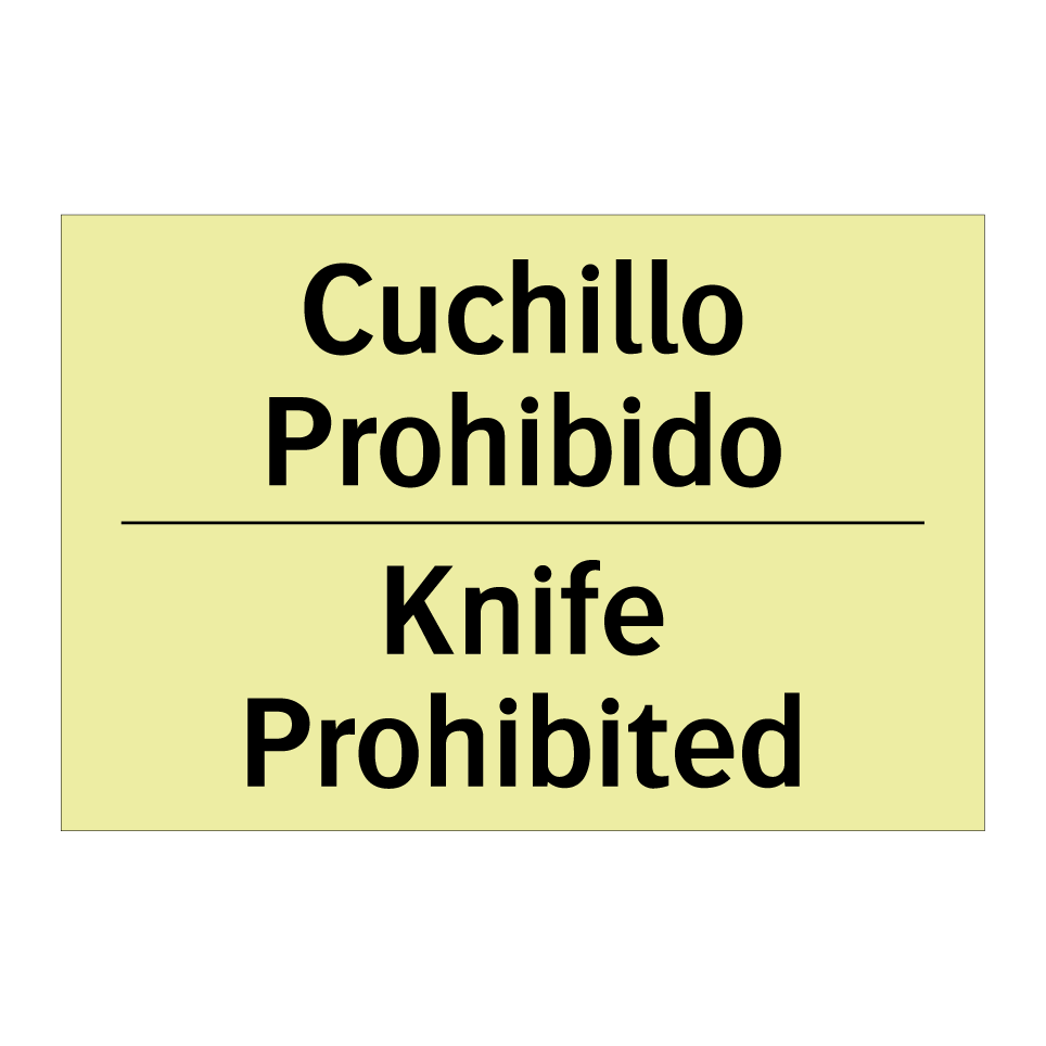 Cuchillo Prohibido - Knife Prohibited
